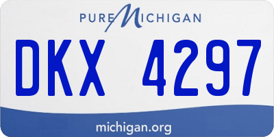 MI license plate DKX4297