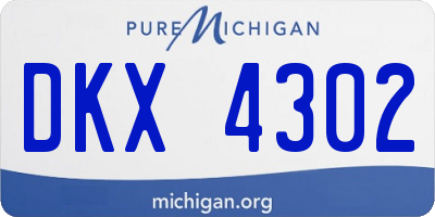 MI license plate DKX4302