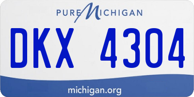 MI license plate DKX4304