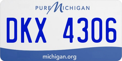 MI license plate DKX4306