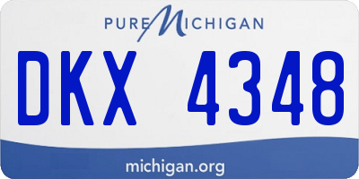 MI license plate DKX4348
