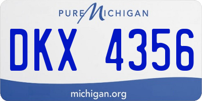 MI license plate DKX4356