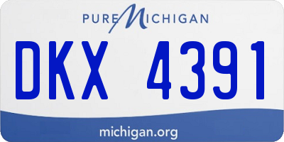 MI license plate DKX4391