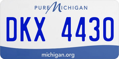 MI license plate DKX4430
