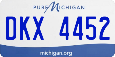 MI license plate DKX4452