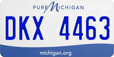 MI license plate DKX4463