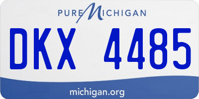 MI license plate DKX4485