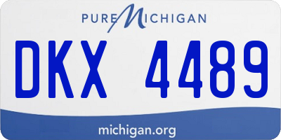 MI license plate DKX4489