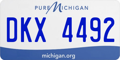 MI license plate DKX4492