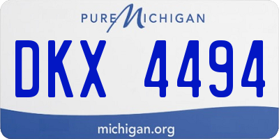 MI license plate DKX4494