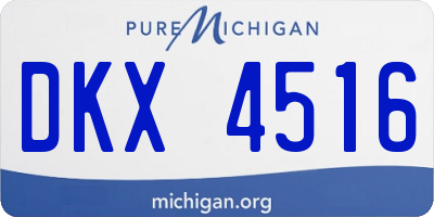 MI license plate DKX4516