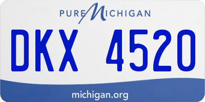 MI license plate DKX4520