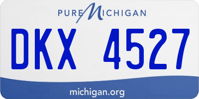 MI license plate DKX4527