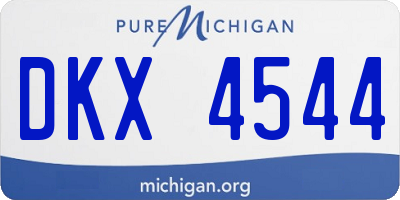 MI license plate DKX4544