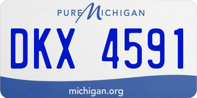 MI license plate DKX4591