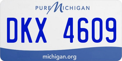 MI license plate DKX4609