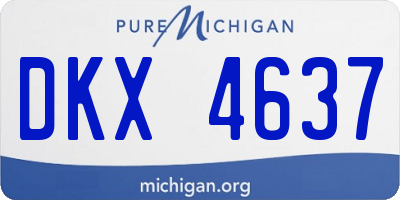 MI license plate DKX4637