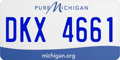MI license plate DKX4661