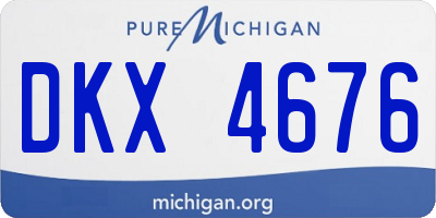 MI license plate DKX4676