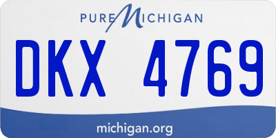 MI license plate DKX4769