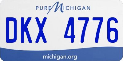 MI license plate DKX4776