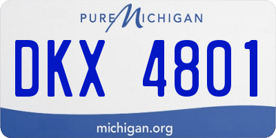 MI license plate DKX4801