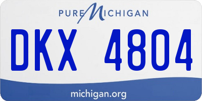 MI license plate DKX4804