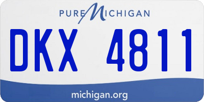 MI license plate DKX4811