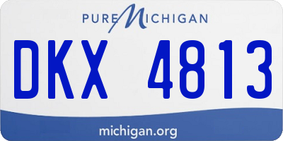 MI license plate DKX4813