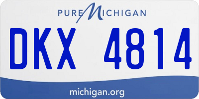 MI license plate DKX4814