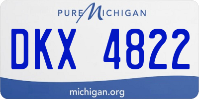 MI license plate DKX4822