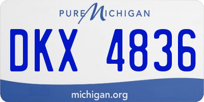 MI license plate DKX4836