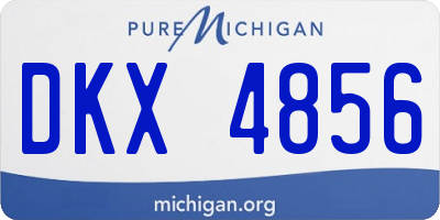 MI license plate DKX4856