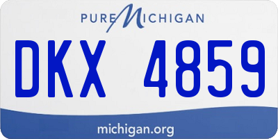 MI license plate DKX4859