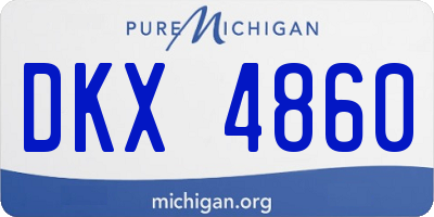 MI license plate DKX4860