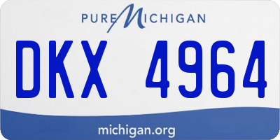 MI license plate DKX4964