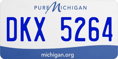 MI license plate DKX5264