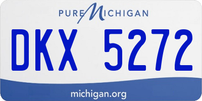 MI license plate DKX5272