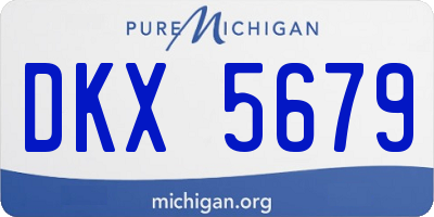 MI license plate DKX5679