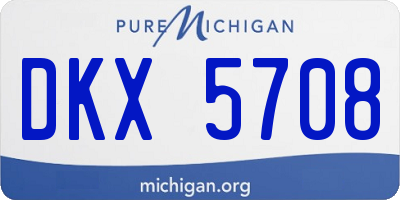 MI license plate DKX5708