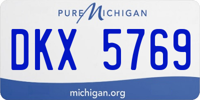 MI license plate DKX5769