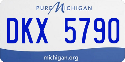 MI license plate DKX5790