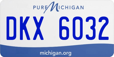 MI license plate DKX6032