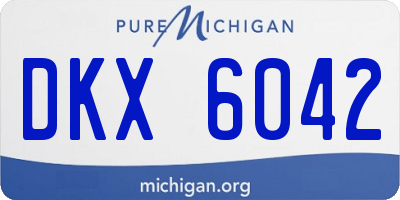 MI license plate DKX6042