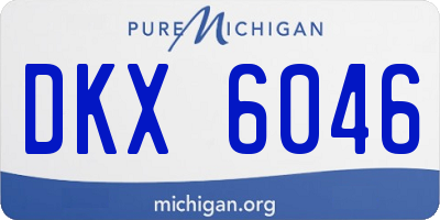 MI license plate DKX6046