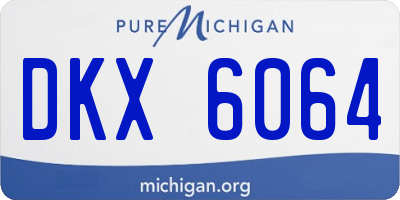 MI license plate DKX6064