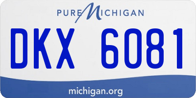 MI license plate DKX6081