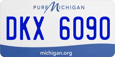 MI license plate DKX6090