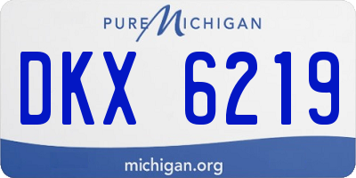 MI license plate DKX6219