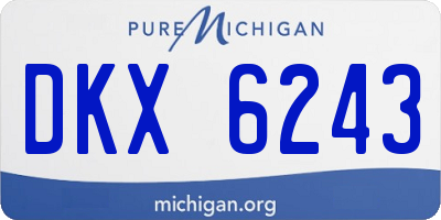 MI license plate DKX6243